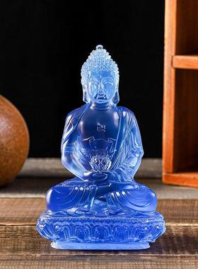 阿弥陀佛如来佛摆件工艺品菩萨药师佛客厅佛堂摆放用品佛像小尺寸