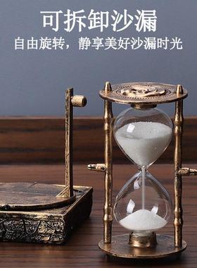 巴黎铁塔水晶球沙漏计时器摆件定制刻字男孩女孩儿童生日礼物女生