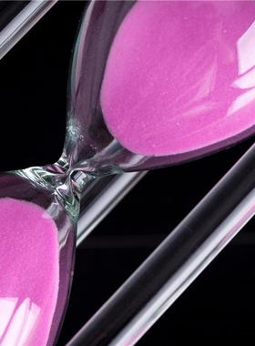 沙漏计时器30 60分钟一小时小孩学生时间管理玻璃漏斗漏沙流沙瓶