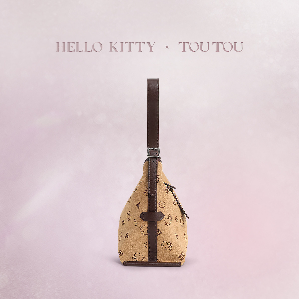 TOUTOUhellokitty凯蒂猫哈喽kt秋冬麂皮大容量腋下托特包生日礼物,淘宝优惠券,粉丝福利购,淘宝优惠卷