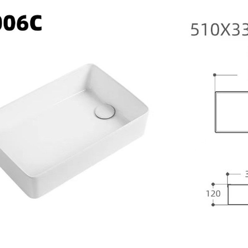 陶瓷台上盆侧排水 洗衣机台上台面台盆 洗手盆方形 阳台水盆家用,淘宝优惠券,粉丝福利购,淘宝优惠卷
