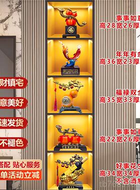 高档现代客厅乔轻奢高20档26新款酒柜装品电视柜招财摆件迁饰新居