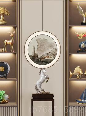 高档轻新中式奢示高档大气摆件领导办公室柜展柜酒高端书柜家居装