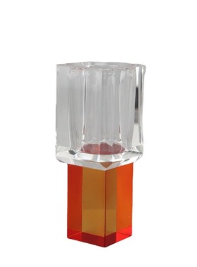 新中式水晶花器花插摆件样板房售楼部卧室书房客厅桌面玄关饰品