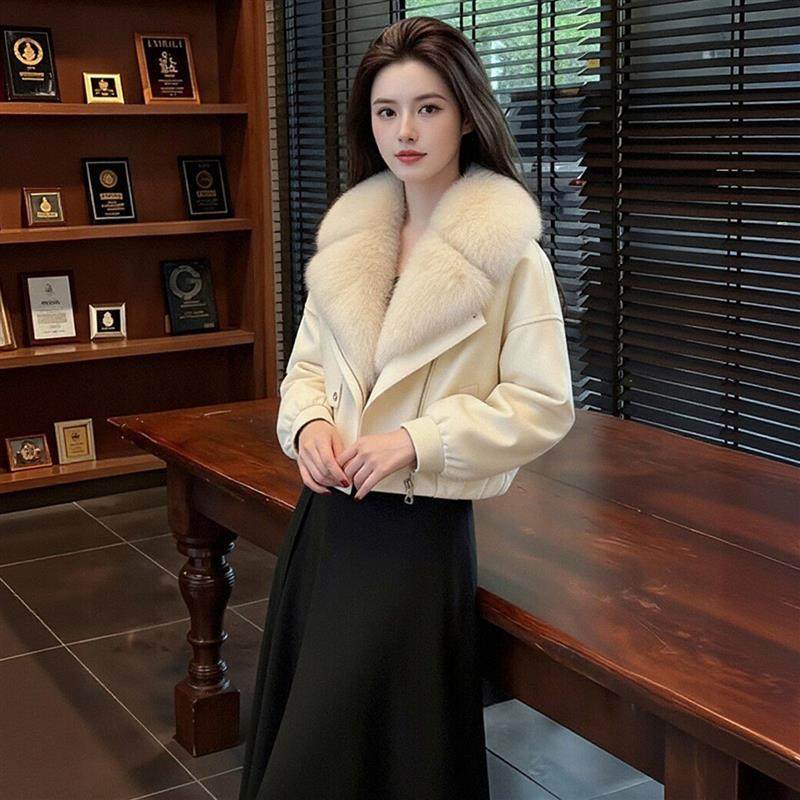 正品高货2025冬季新款韩系微胖mm宽松显瘦外套女气质独特好看毛领,淘宝优惠券,粉丝福利购,淘宝优惠卷