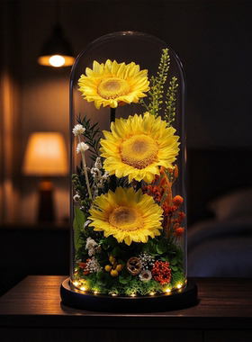 特大向日葵永生花摆件教师节礼品
