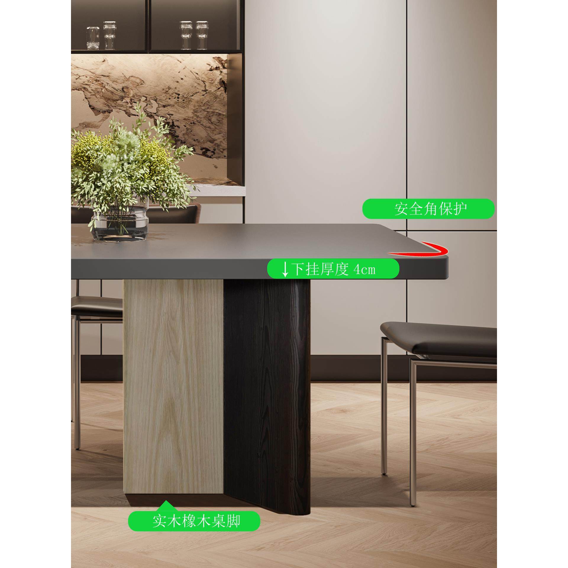 石板悬挂加厚大桌覆古简约现代长方形餐桌椅子组合茶几覆古风格实,淘宝优惠券,粉丝福利购,淘宝优惠卷