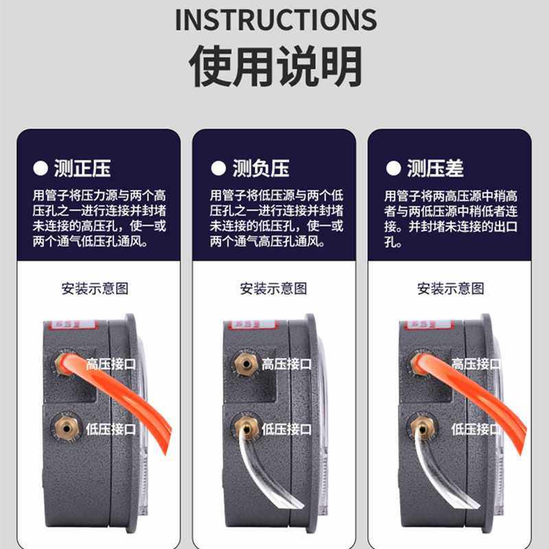 MAGRFHELIC压差表 差压计 暖通空调过滤网压差计 光伏负压表,淘宝优惠券,粉丝福利购,淘宝优惠卷