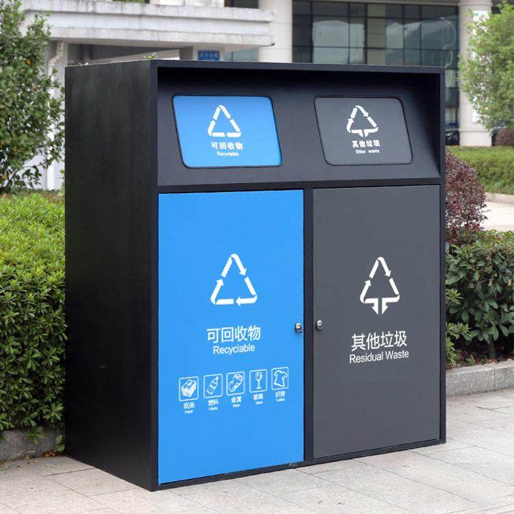 环卫240l升垃圾箱住宅社区户外大号密封式四色分类烤漆垃圾桶罩,淘宝优惠券,粉丝福利购,淘宝优惠卷