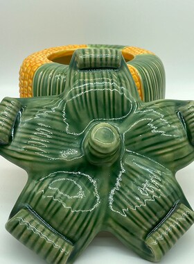 美陶《金玉满堂》石湾公仔 茶几玉米装饰玄关陶瓷摆件展柜工艺品