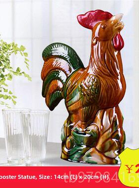 正品陶瓷公鸡和母装饰品客商生店配件室内和厅室外鸡肖鸡唐三财
