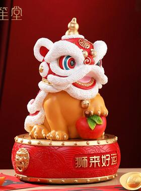 醒狮舞狮工艺品摆件国潮家居客厅玄关装饰品乔迁开业前台新年礼物