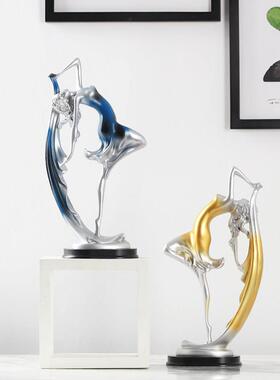 家居装饰品小摆件电视酒柜客厅新房书柜现代简约树脂工艺创意摆设