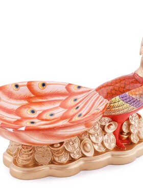 香港正品李居明2025蛇年正东孔雀聚宝盆九紫贵人桃花李居明吉祥物