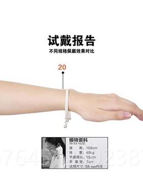 高档华堂六承辫镯原创新手品纯银手镯铃铛手镯银饰品传纯珍工银手