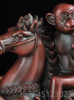 高档全铜马上封侯摆件猴子家居视厅电柜饰马的装摆设办公室商客务