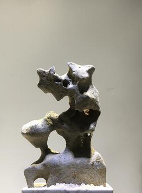 太湖石天然原石奇石鱼缸摆件假山石头景观石盆景附石观赏石灵璧石