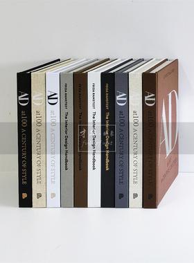 布面质感AD艺术装饰真书样板间样品屋展示中心侘寂风黑白英文软装