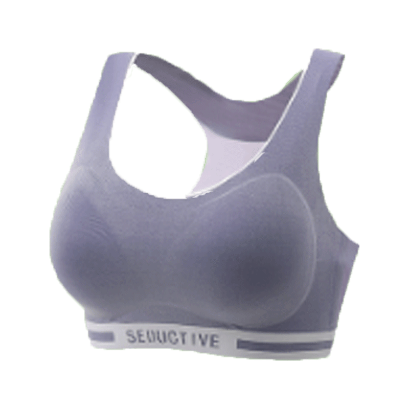 婧三椿无痕运动背心式宽肩带承托稳定包裹舒适固定杯无钢圈内衣女,淘宝优惠券,粉丝福利购,淘宝优惠卷