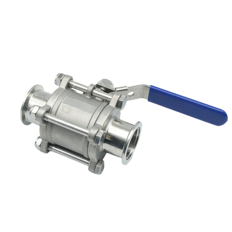 KF高真空球阀304不锈钢快装0三片式手动球阀16卡箍25卡盘40接头50 - 图1