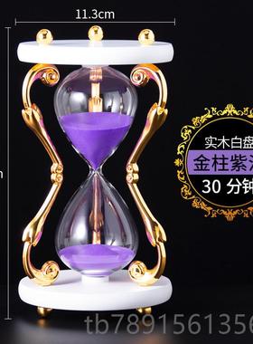 高档属沙漏计时器欧式复古高档创公轻意生日金礼物办室家居装饰奢