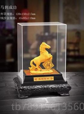 高档绒沙金金镀金马行摆件马到成功办公室保险银商务会礼品销工艺