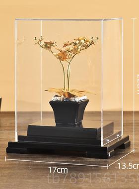 高档陵金金箔发品财树摆件公司乔迁开业礼物公办室酒柜办公桌装饰