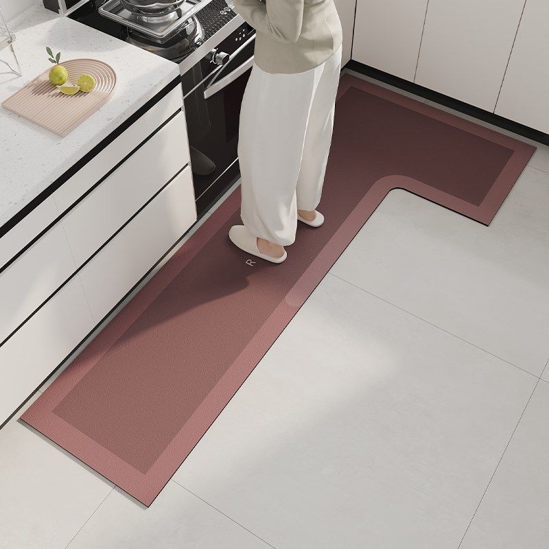 L型厨房地垫耐磨免洗可擦家用可定制防滑防摔硅藻泥吸水脚垫耐脏,淘宝优惠券,粉丝福利购,淘宝优惠卷