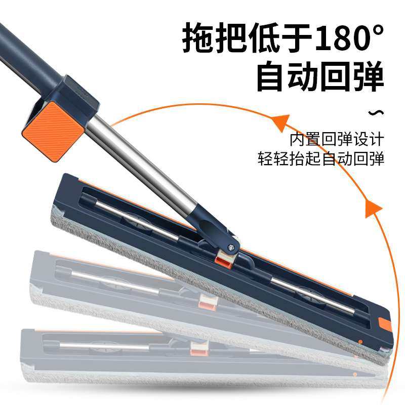 42cm加大免手洗平板拖把不锈钢加固新款家用拖地加厚可拆洗伸缩杆,淘宝优惠券,粉丝福利购,淘宝优惠卷