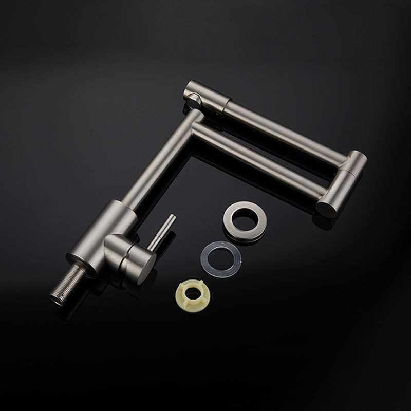 304不锈钢拉丝360度旋转可折叠加长水槽洗菜盆厨房冷热水龙头,淘宝优惠券,粉丝福利购,淘宝优惠卷