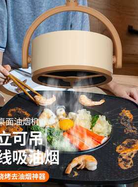 吸油烟机桌面小型台式迷你大吸力吸附油污抽油烟新款创意礼品