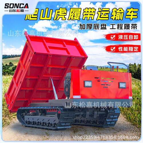 小型农用山地自卸车爬山虎履带运输车果园工程搬运爬坡王全地形车 - 图2