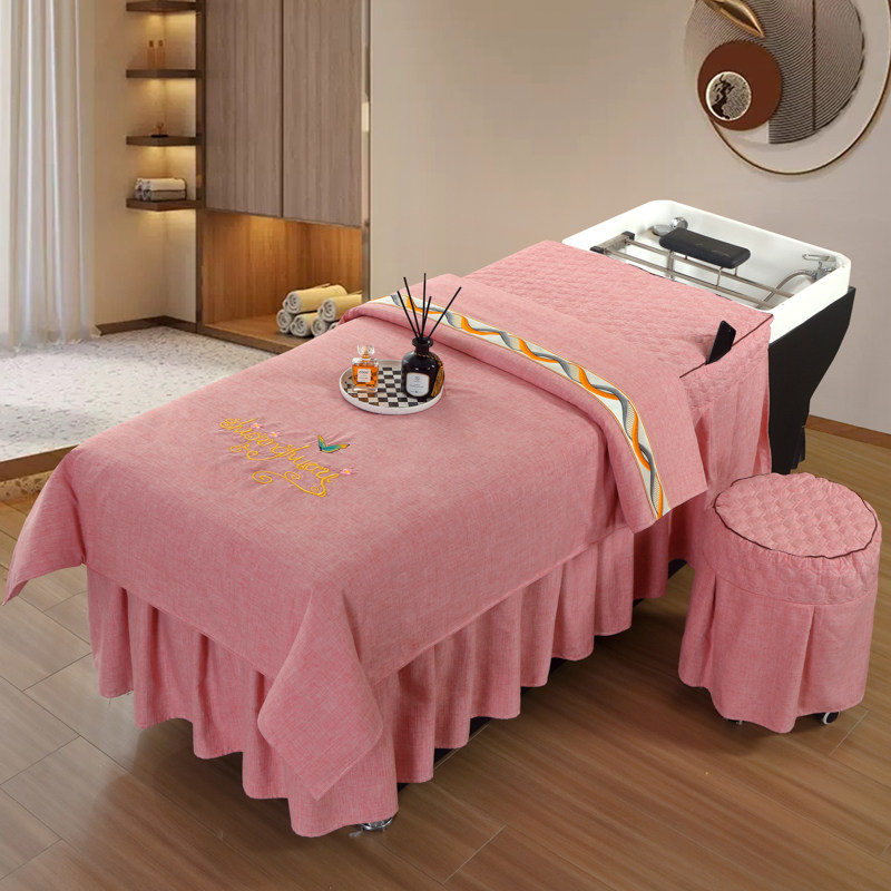 泰式洗头床罩理髲头疗床套冲头轻奢纯色简约足浴美容W美体床单订,淘宝优惠券,粉丝福利购,淘宝优惠卷