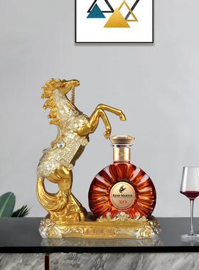 拿破仑 xo洋酒架酒柜装饰品摆件高档创意客厅简约现代人头马酒架