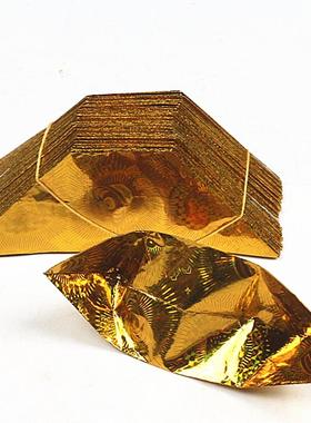 一包1000块激光半成品金锭和手工折叠银锭