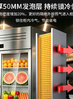 扬子商用立式蔬菜水果冷藏展示柜
