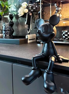 米奇坐姿摆件客厅电视柜酒柜玄关家居小众高级感设计师搭配装饰品