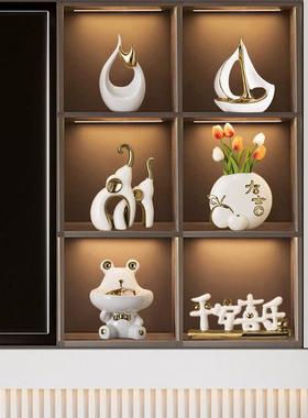 轻奢高档样板间桌面玄关摆件家居客厅电视柜酒柜装饰品摆设乔迁