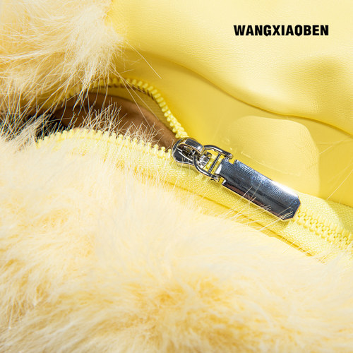 WANGXIAOBEN原创新款秋冬狐月笼纱大清醒系列女款手提包CD2011718 - 图2