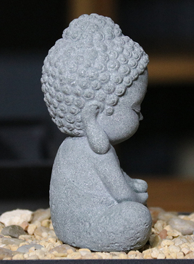 中式景观小佛像弥勒佛观音佛摆件花卉园艺盆景造景装饰禅意佛摆设