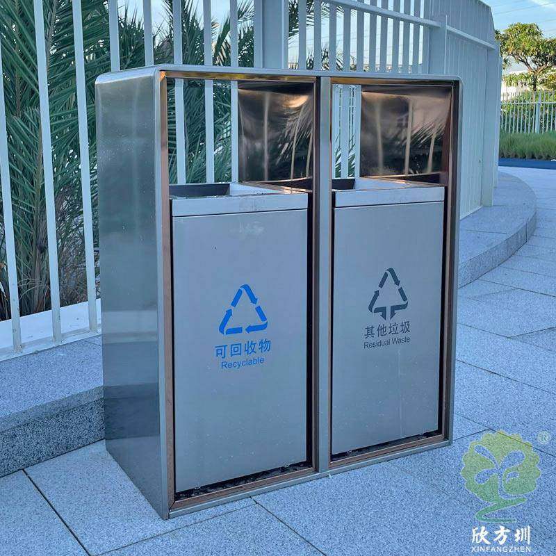 室内户外不锈钢两分类垃圾桶酒店商场电梯口售楼处果皮箱轻奢电镀,淘宝优惠券,粉丝福利购,淘宝优惠卷