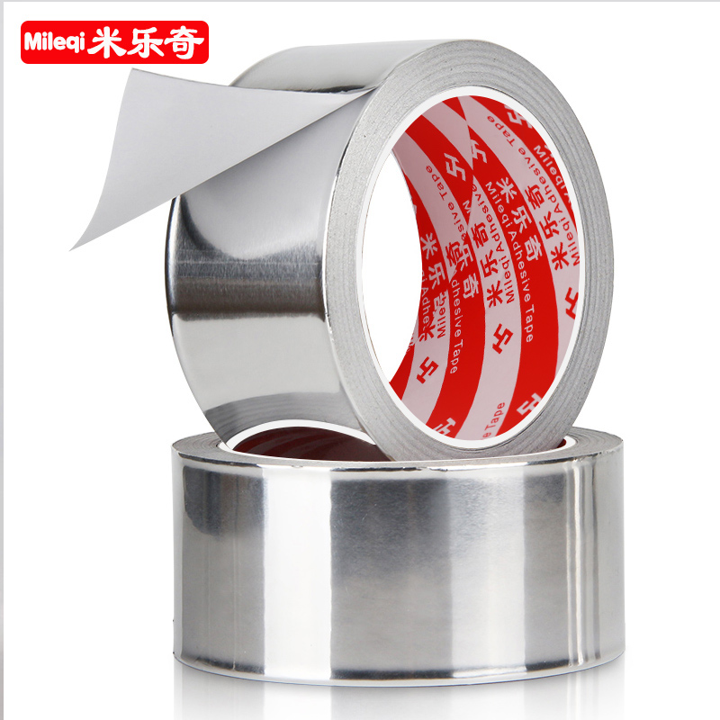 耐高温铝箔胶带水管密封防水胶带油烟机补漏胶布补锅锡纸48MM*20M - 图2