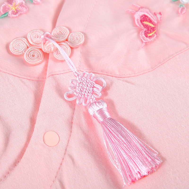 宝然女宝宝汉服套装女童唐装大红色中国风国朝婴儿抓周服周岁礼服,淘宝优惠券,粉丝福利购,淘宝优惠卷