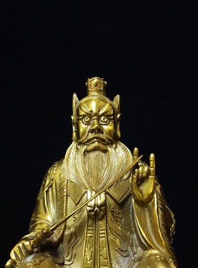 黄铜张天师铜像张道陵祖天师30厘米1米人物雕像