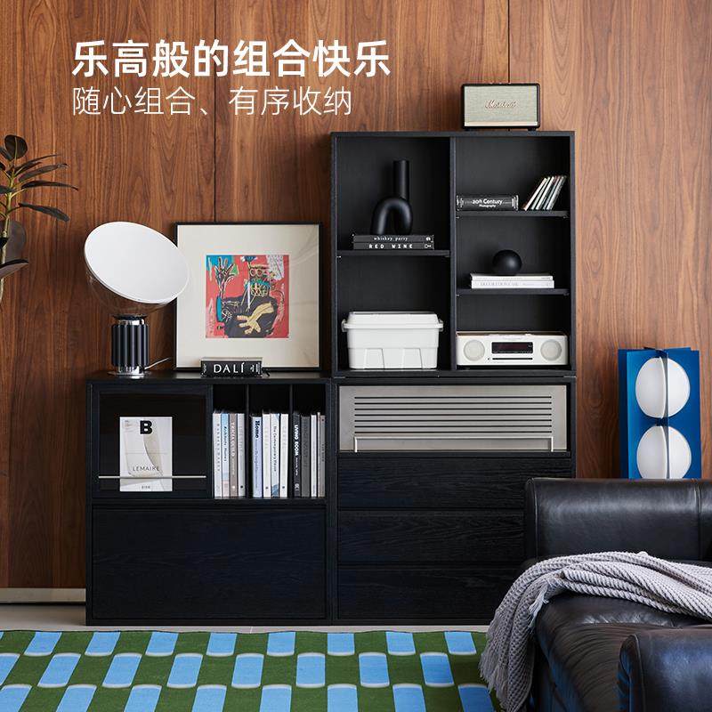 EVITAHome意式极简书柜书架落地置物架客厅收纳柜收纳柜展示柜子,淘宝优惠券,粉丝福利购,淘宝优惠卷