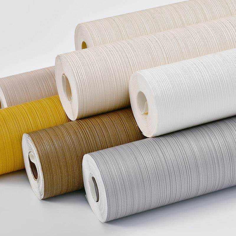 竖纹纯色现代简约轻奢刷水自粘墙纸卧室客厅餐厅加厚PVC防水壁纸,淘宝优惠券,粉丝福利购,淘宝优惠卷