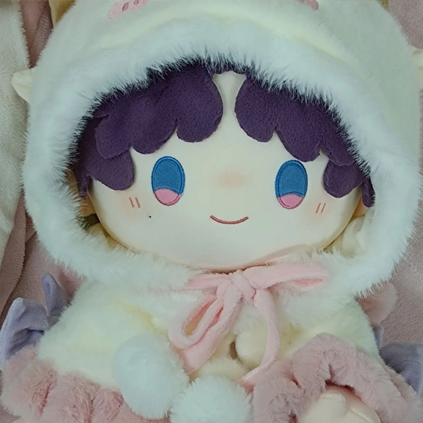 40cm娃衣冬季毛绒披风连体头套40厘米蛋糕棉花娃娃斗篷替换装衣服,淘宝优惠券,粉丝福利购,淘宝优惠卷