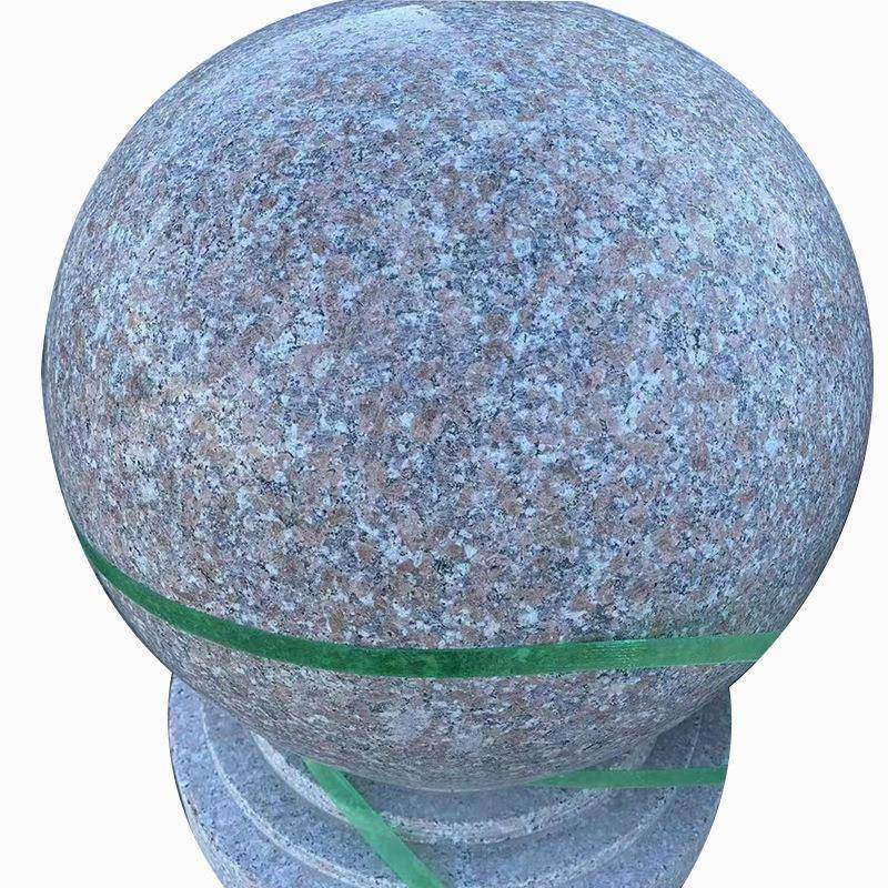 挡车石球花岗岩芝麻灰路障石球人行道广场阻车圆球五莲红车止石,淘宝优惠券,粉丝福利购,淘宝优惠卷