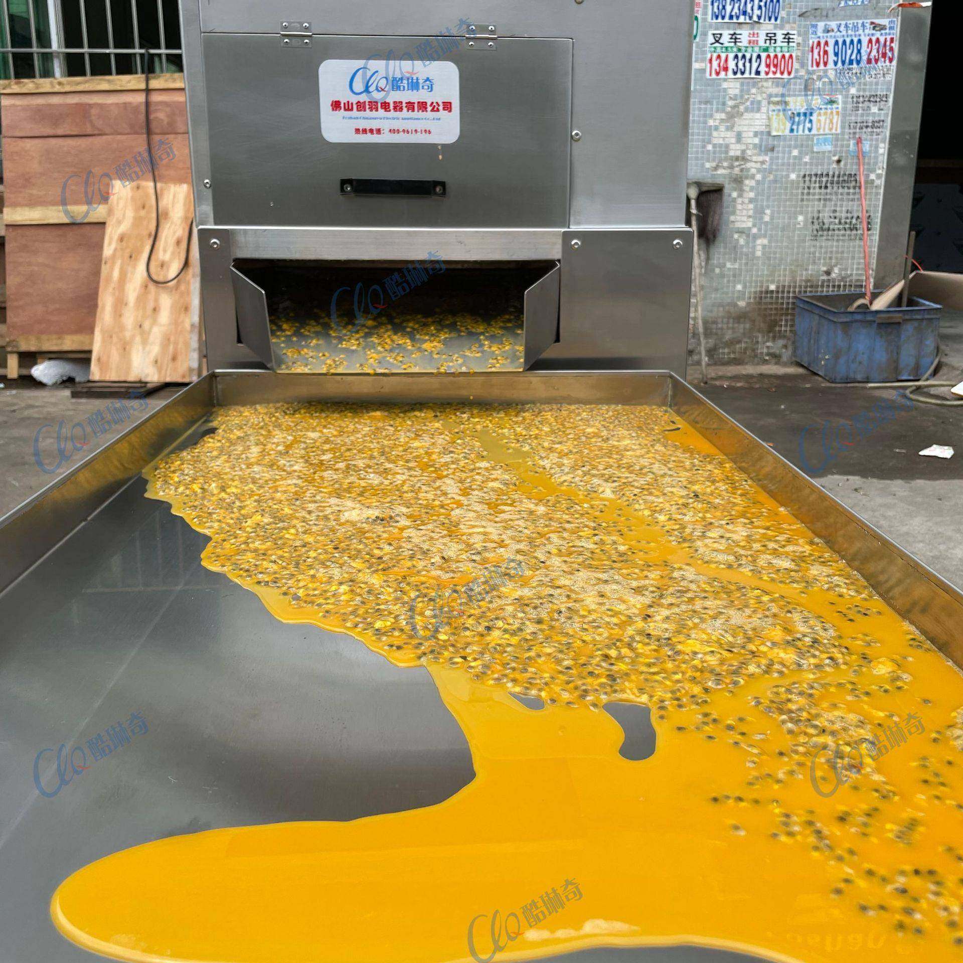 l白色百香果挤爆取肉机大型对辊榨汁机大产量半挤压挖肉机加工,淘宝优惠券,粉丝福利购,淘宝优惠卷