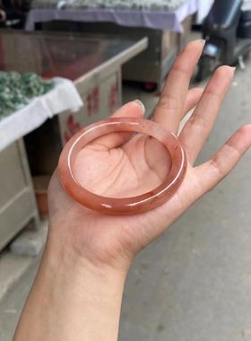 仿玉髓手镯圆条粗款叮当镯新中式旗袍配饰贵妃镯国风手镯配饰手饰